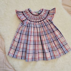 Classic Whimsy Baby Smocked Plaid Dress | 0-3M
